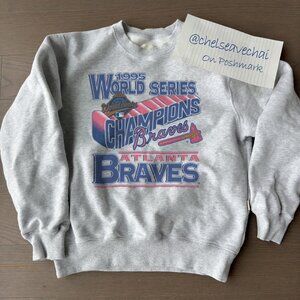 Vintage Atlanta Braves 1995 World Series Champions Baseball Men Women Sweatshirt